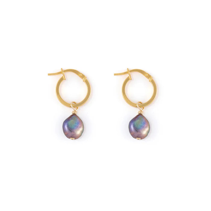 Mirage Pearl Creole Hoop Earrings