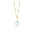 March Aquamarine Birthstone Pendant Necklace
